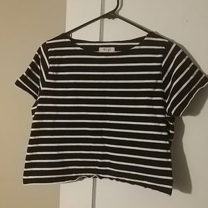 Madewell Cropped Striped Tee